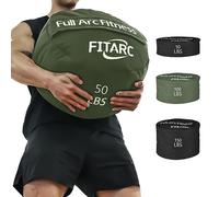 Fitarc Sandbag Workout Bag, Sand Bags for Weight Training, Sandbag for Fitness and Strength Training, Cross-Training & Exercise, Workouts Equipment Sand Not Included (Green 50LB)