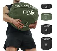 Fitarc Sandbag Workout Bag, Sandbags for Weight Training, Sandbag for Fitness and Strength Training, Cross Training & Exercise, Workout Equipment Sand Not Included (Green 50 lbs)