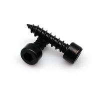 Fitaulip 10/20/50/100pcs M2 M2.6 M3 M3.5 M4 M5 M6 Black Carbon Steel Hex Hexagon Socket Cap Wood Self-tapping Screw(12mm,20pcs M5)