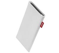 fitBAG Rock White custom tailored sleeve for TCL NXTPAPER 70 Pro | Made in Germany | Fine suit fabric pouch case cover with MicroFibre lining for display cleaning