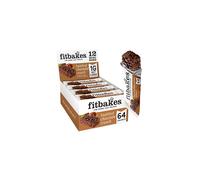 Fitbakes 64 Cal Mini Hazelnut Chocolate Bars - 12x19g, 1 Net Carb, Keto & Diabetic Friendly, Sugar Free, High Fibre Snack
