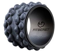 FitBeast Back Roller, Back Wheel Foam Roller - Targeted Muscle Roller for Deep Tissue Massage, Back Stretcher (9'', Black)