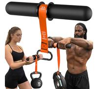 FitBeast Forearm Strengthener & Forearm Exerciser, Wrist Roller with Thicker Handle, Forearm Strength Trainer with Adjustable Strap - Ideal for Grip Strength, Muscle Building, Rehabilitation (Orange)
