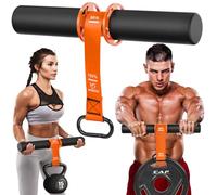 FitBeast Forearm Strengthener & Wrist Roller - Forearm Strength Trainer with Thickened Grip Handles & Adjustable Strap, Perfect for Forearm Exercising, Boosting Grip Strength, Muscle Building (Orange)
