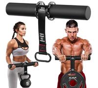 FitBeast Forearm Strengthener & Wrist Roller - Forearm Strength Trainer with Thickened Grip Handles & Adjustable Strap, Perfect for Forearm Exercising, Boosting Grip Strength, Muscle Building (Black)