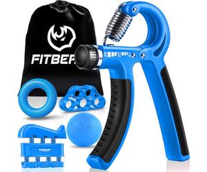 FitBeast Grip Strengthener Forearm Strengthener Hand Grips Strengthener Kit - 5 Pack Adjustable Resistance