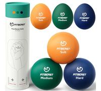 FitBeast Stress Balls for Adults, Squeeze Balls for Hand Therapy, 6-Pack Hand Therapy Balls, Hand Grip Strengtheners for Arthritis Relief, Physical Therapy (6 Piece Set - Orange, Forest, Navy)