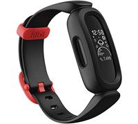 Fitbit Ace 3 Activity Tracker for Kids with Animated Clock Faces, Up to 8 days battery life & water resistant up to 50 m ,Black/Red