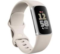 Fitbit by Google Charge 6 Activity Tracker Includes a 6 Month Premium Membership, 7 Days Battery Life, Google Wallet and Google Maps - Porcelain/Aluminium Silver