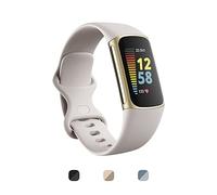 Fitbit Charge 5 Activity Tracker with 6-months Premium Membership Included, up to 7 days battery life and Daily Readiness Score, Lunar White / Soft Gold Stainless Steel