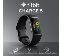 Fitbit Charge 5 Advanced Health & Fitness Tracker with Built-in GPS Stress Management Tools 24/7 Heart Rate Sleep Health Tracker Black