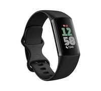 Fitbit Charge 6 Fitness Tracker with Google Apps, Heart Rate Monitoring, GPS, 6-Month Premium Membership, Health Tools, Obsidian/Black, One Size (S & L Bands Included)