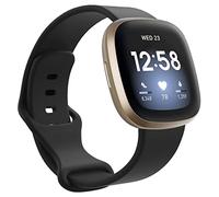 Fitbit Compatible Silicone Replacement Watch Bands for Men Women, Fit bit Sense Versa 3 Accessories - Large Wrist Size, Soft, Straps