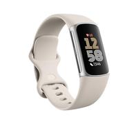 Fitbit Google Charge 6 Activity Tracker with 3 Months Google Health Membership Included, 7 Days Battery Life and Google Wallet and Maps, Porcelain/Silver Aluminium