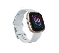 Fitbit Sense 2 Advanced Health and Fitness Smartwatch with Tools to Manage Stress and Sleep, ECG App, SpO2, 24/7 Heart Rate and GPS, Blue Mist/Pale Gold, One Size (S & L Bands Included)