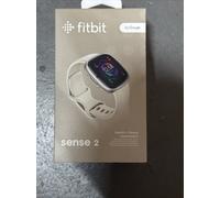 Fitbit Sense 2 Wristband Activity Tracker - Lunar White/Platinum Aluminum...