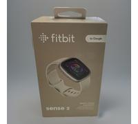 Fitbit Sense 2 Wristband Activity Tracker - Lunar White/Platinum Aluminum...