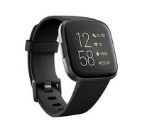 Fitbit Versa 2 Health & Fitness Smartwatch with Voice Control, Sleep Score & Music, One Size, Black - Carbon