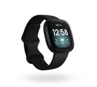 Fitbit Versa 3 AMOLED 40 mm Digital Touchscreen Black Wi-Fi GPS (satellite)