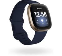 Fitbit Versa 3 Health & Fitness Activity Tracker Blue/Gold Small & Large Bands