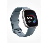 Fitbit Versa 4 Fitness Smartwatch - Built-In Gps, 6-Day Battery Life, Android &Amp; Ios Compatible - Waterfall Blue/Platinum Aluminium Black