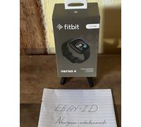 Fitbit Versa 4 Fitness Smartwatch Graphite Aluminium Black Infinity Band Sealed