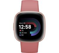 Fitbit Versa 4 Fitness Smartwatch - Built-In Gps, 6-Day Battery Life, Android &Amp; Ios Compatible - Waterfall Blue/Platinum Aluminium Pink