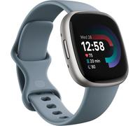 Fitbit Versa 4 Fitness Smartwatch - Built-In Gps, 6-Day Battery Life, Android &Amp; Ios Compatible - Waterfall Blue/Platinum Aluminium Blue