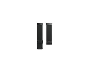 Fitbit Versa Family Accessory Band, Official Fitbit Product, Stainless Steel Mesh, Black, One Size