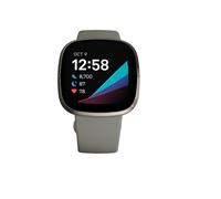 Fitbit Versa Sense Sage Grey Silver AMOLED Digital Touchscreen Wi-Fi GPS (satellite)