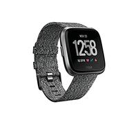 Fitbit Versa Special Edition Smart Watch, Charcoal Woven, One Size (S & L Bands Included)