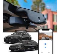 Fitcamx Dashcam 4K Compatible with BMW 3 Series M3 G20/G21/G28/G80/G81 2020-2024 (HD2-6308), OEM 2160P UHD Video WiFi, G-Sensor, Loop Recording, WDR Dash Cam Car, Plug & Play, 64GB Card