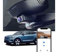 Fitcamx Dashcam 4k Compatible with Volvo C40 EC40 2022-2026 Car Camera WiFi UHD 2160P Video Night Vision Loop Recording with G Sensor WDR Dash Cam OEM Accessories Volvo Play & Plug With 64GB Card