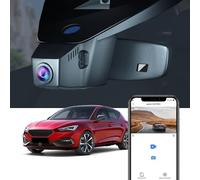 Fitcamx Dashcam 4k Suitable for Seat Leon MK3 MK4 2017-2024 (HD2-6113), OEM 2160P Video WiFi, G-Sensor, Loop Recording, Plug & Play, Black, with 64GB card