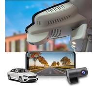 Fitcamx Dashcam Car Front Rear Suitable for Mercedes-Benz E-Class(HD2-6105 Beige)2017-2023 W213 5th Gen, OEM Dashcam 4K 2160P+1080P UHD Video WiFi, Loop Recording, G-Sensor, WDR, Plug&Play, 128GB Card