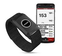 FITCENT Bluetooth Heart Rate Monitor Armband, ANT+ Heart Monitor Arm Band, Optical Heart Rate Sensor Compatible with Strava Peloton Garmin iFit Wahoo
