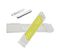 Fitcent Comfort Soft Silicone Sportflex Wrist band Compatible with WHOOP 5 Band, Durable Soft Silicone Sports Loop Replacement Bands for Whoop 5.0 ONE+Peak/WHOOP MG LIFE (White, One+Peak)