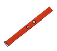 FITCENT Heart Rate Monitor Chest Replacement Strap, HR Sensor Belt Compatible with Polar H10 Wahoo Tickr Coospo Powrlabs Moofit Fitcent (Orange)