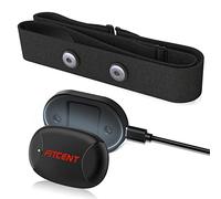 FITCENT Rechargeable Heart Rate Monitor Chest Strap, 5.3Khz Bluetooth ANT+ Heart Rate Chest for Peloton IFIT DDP Yoga Zwift Polar Garmin Wahoo