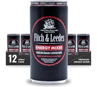 Fitch & Leedes Energy Mixer for Spirits & Cocktails (12 x 200ml) - The Ideal Partner for Energizing Your Favourite Spirits with Guarana