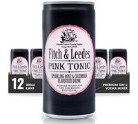 Fitch & Leedes Pink Tonic - 12 x 200ml Gin Mixer with Delicate Floral Notes