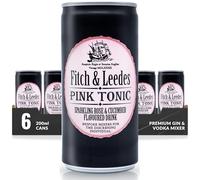 Fitch & Leedes Pink Tonic - 6 x 200ml Gin Mixer with Delicate Floral Notes
