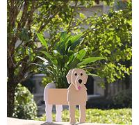 Fitcho Golden Retriever Dog Planter Pot for Garden Decoration - Flower Container Holder for Outdoor Small Plants
