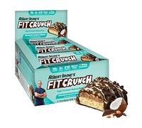 FITCRUNCH Snack Size Protein Bars, Designed by Robert Irvine, 6-Layer Baked Bar, 5g of Sugar, Gluten Free & Soft Cake Core (9 Bars, Chocolate Coconut Almond)