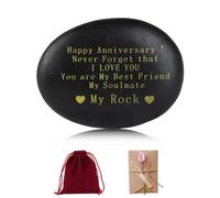 FitDA Happy Anniversary Rock, Wedding Anniversary Present, Romantic Gifts for Her,Inspiring Anniversary Keepsake For Him & Couple (Small)