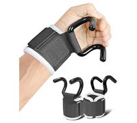 FitDA Weight Lifting Hooks For Deadlifts, Pull Ups & Shrugs,Wrist Wraps Weightlifting Hook (Pair) 600 Lbs,Capacity Wristband with Thick Padding
