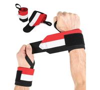 FitDA Weight Lifting Wrist Wraps, Pack of 2 Adjustable Breathable Wrist Straps, Gym Straps for Powerlifting, Bodybuilding, Fitness, Gym Training, Workout, Gymnastics, Calisthenics