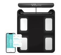 Fitdays Smart Body Fat Scale | Advanced 8-Electrode Technology for BMI/20+ Body Metrics | Full-Color LED & High Precision | Bathroom Weight Scale for Fitness/Weight Loss (FG2202WB-PURPLE-ER307PURPLE)