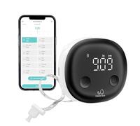 Fitdays Smart Body Tape Measure | Bluetooth Body Fat BMI Tool with LED HD Display & Auto-Retract | Fitness & Weight Loss Tracker for Waist/HIPS/Arms | Fitdays App Sync (Black)