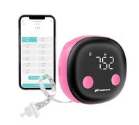 Fitdays Smart Body Tape Measure, Body Measurement Tape Measure, LED HD Full Screen Monitoring Body Fat Tool for Fitness Shaping and Weight Loss Fitdays APP (Pink)